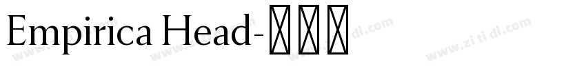 Empirica Head字体转换